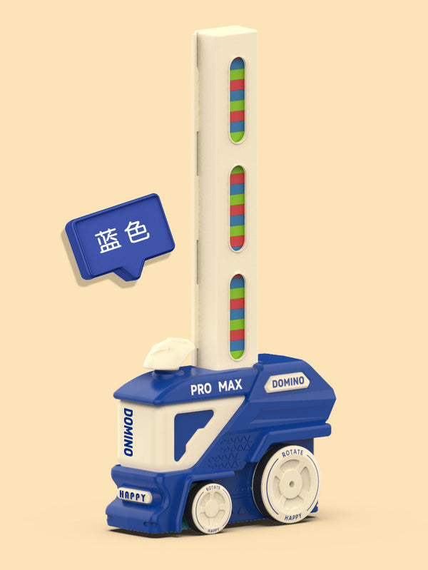 Domino Train Car Set for Kids – Automatic Domino Laying Toy with Blocks | Educational STEM Fun 19 cm