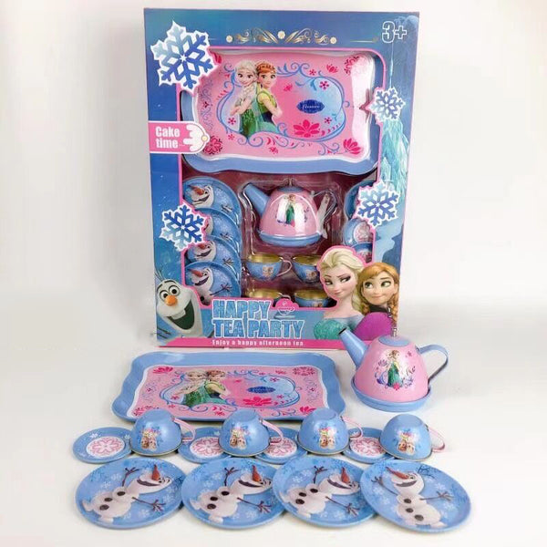 Frozen Princess Tea Set for Kids – 13-Piece Pretend Play Set | Cups, Plates & Kettle 31 cm