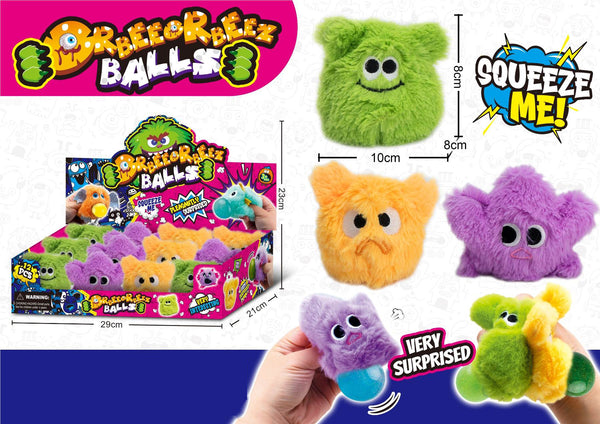 Squishy Plush Stress Balls for Kids – Funny Squeeze Toys with Expressions | Soft Sensory Fidget Toy 22 cm (1 PC)