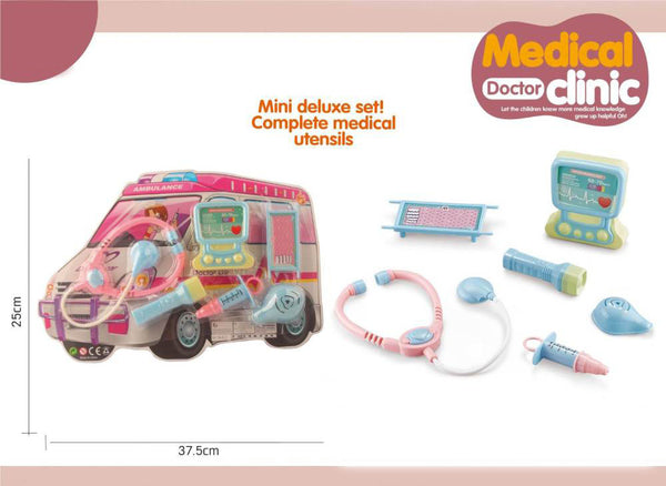 Medical Clinic Play Set – Kids Ambulance Doctor Toy Kit | Pretend Medical Play Set
