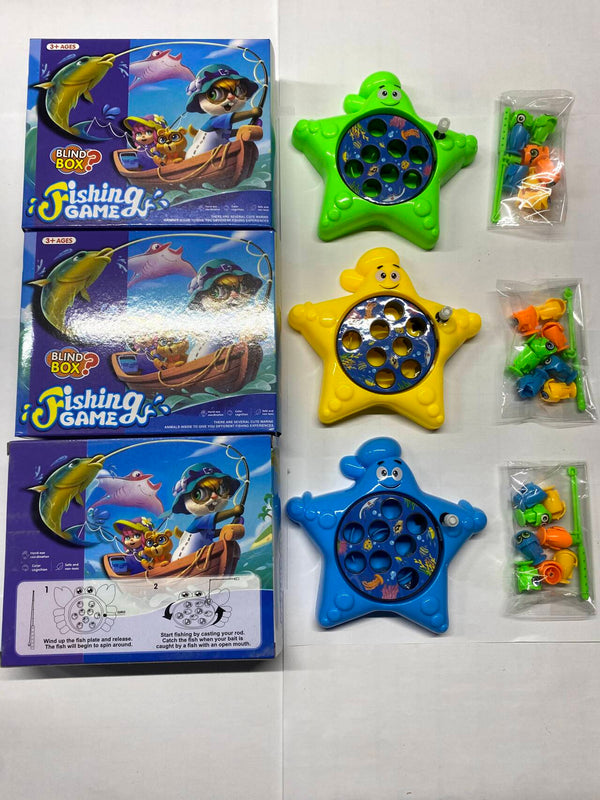 Magnetic Fishing Game Toy Set – Star-Shape Board with Rods & Colorful Fish | Fun Family Game for Kids