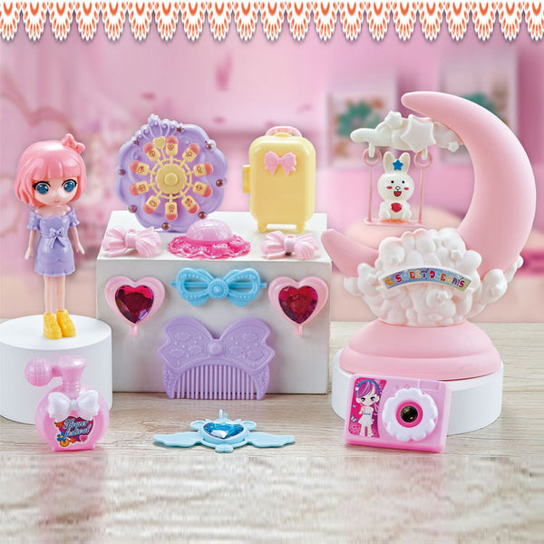 Princess Vanity Doll Playset for Kids – Beauty Makeup Toy Set with Mirror & Accessories | Pretend Play 41 cm
