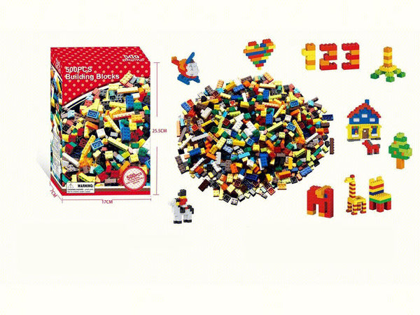 Building Blocks Set for Kids – 500+ Piece Creative Construction Toy | Educational STEM Set 17 cm